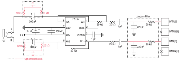 High power output with external amplifier schematic Amplifier